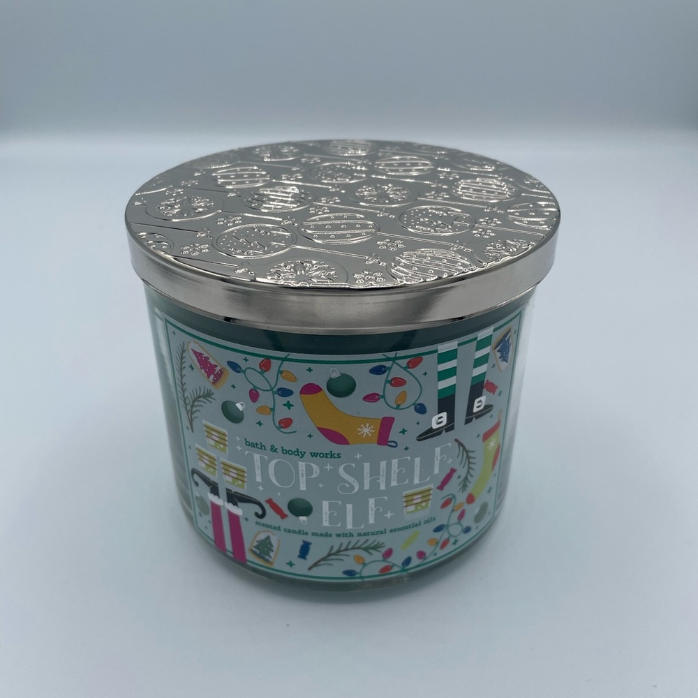Top Shelf Elf Bath and Body Works 3 Wick Candle